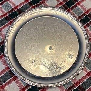 Elegant Silver Serveware Tray